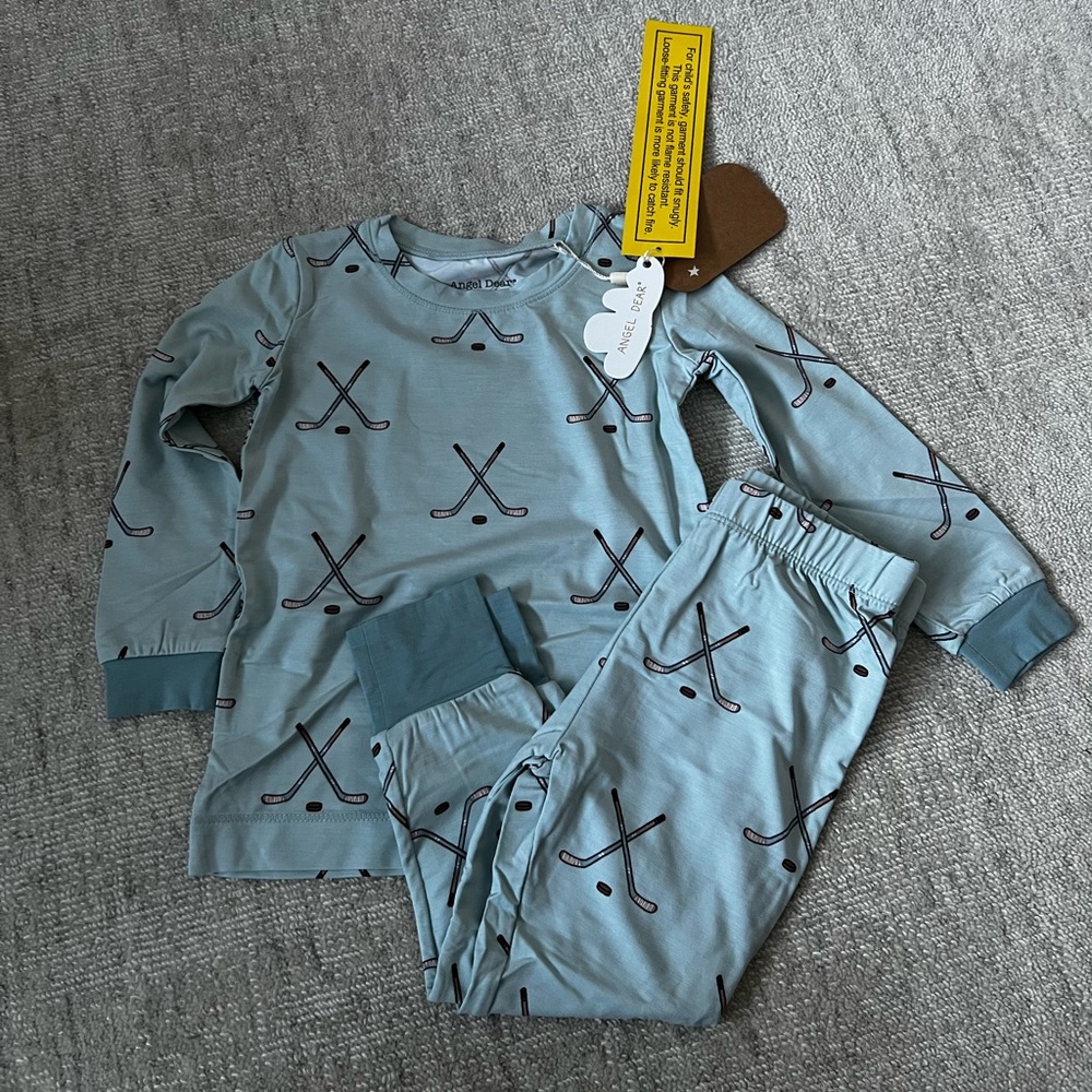 Angel Dear Hockey Pajamas Size 18-24 - NWT